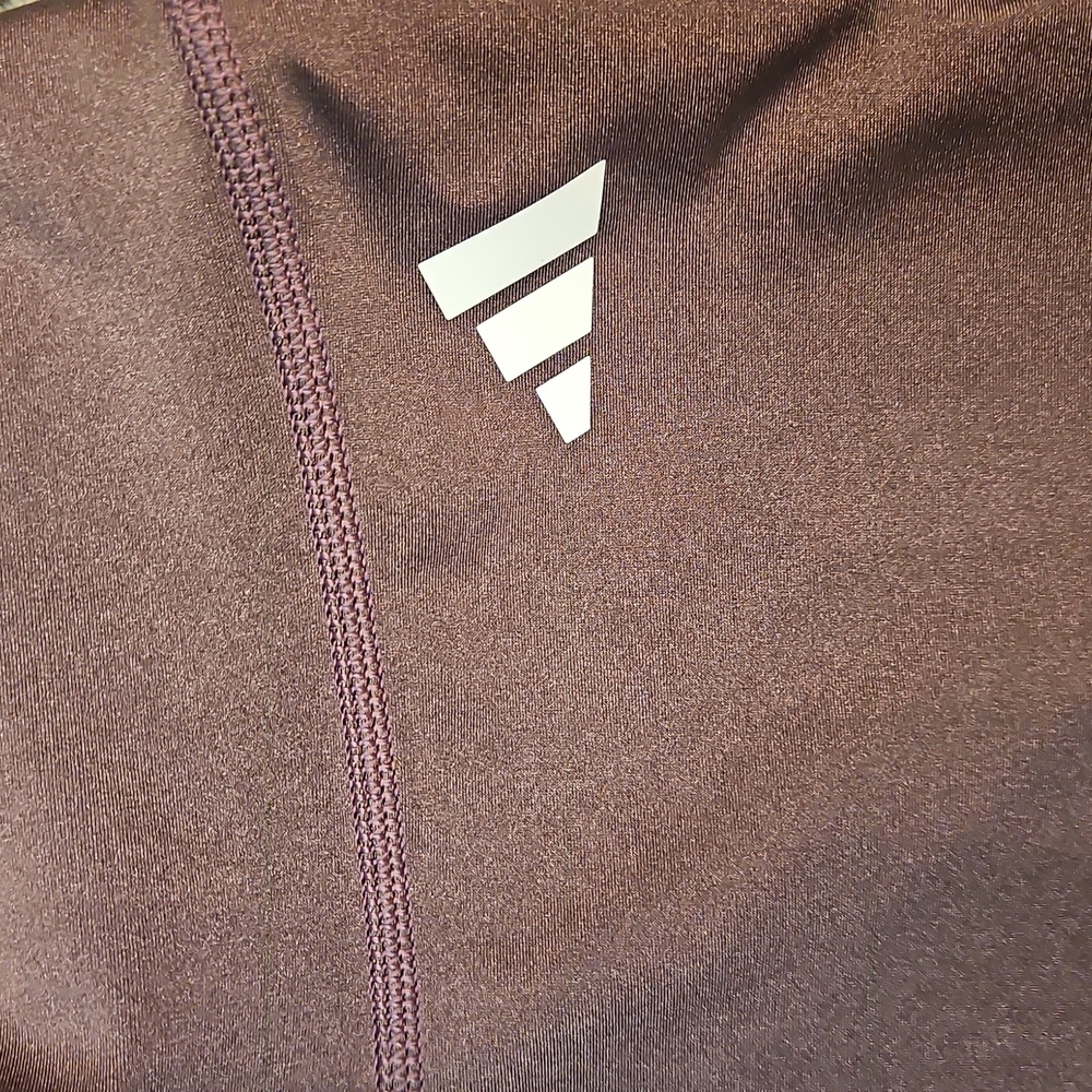Adidas Womens Mauve Leggings - Picture 2 of 5